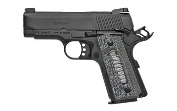 Girsan MC1911SC .45 ACP, 3.4" Barrel, Optics Ready, G10 Grips, Black, 6rd