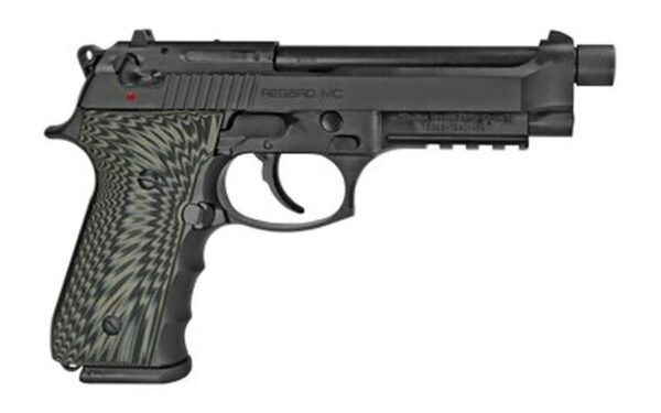 Girsan Regard MC 9mm, 5" Threaded Barrel, Decocker, G10 Grips, Black, 18rd