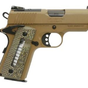 Girsan MC1911SC 9mm, 3.4" Barrel, Optics Ready, G10 Grips, Flat Dark Earth, 7rd