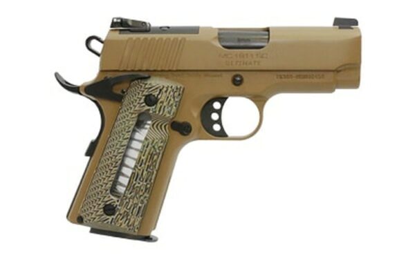 Girsan MC1911SC 9mm, 3.4" Barrel, Optics Ready, G10 Grips, Flat Dark Earth, 7rd