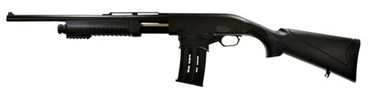 SDS Imports, , Pump-Action Shotgun, Magazine-Federal 12 Ga 3", 18.5" Barrel, Synthetic Stock, 2 Magazines, 5Rd, Black