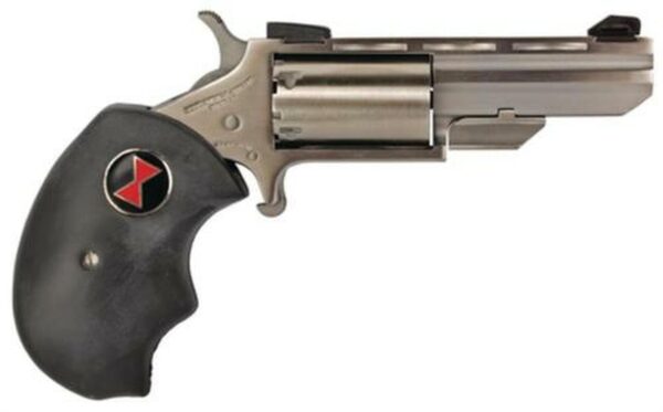NAA 22 Black Widow Conversion 22LR/22 Mag 2" 5rd Fixed Sight Black Rbber Grip