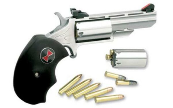 NAA Black Widow 22LR/22 Mag Convertible 2" Barrel, Rubber Grip