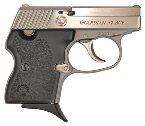 NAA 32 Guardian 32 ACP 2.19" Barrel, Black Rubber Grip SS, 6rd