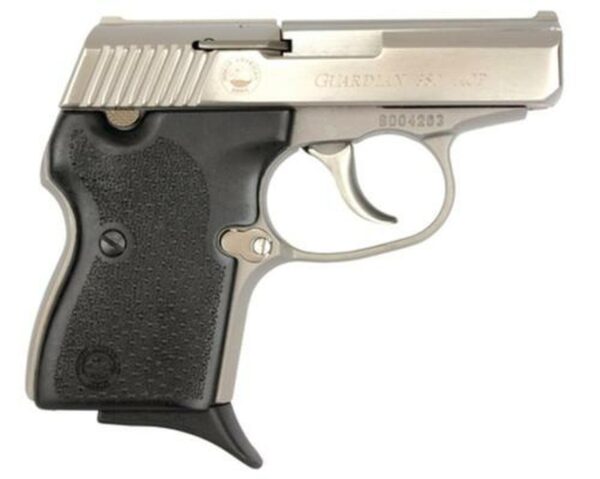 NAA 380 Guardian 380 ACP 2.5" Barrel, Black Rubber Grip SS, Integral Locking Safety, 6rd