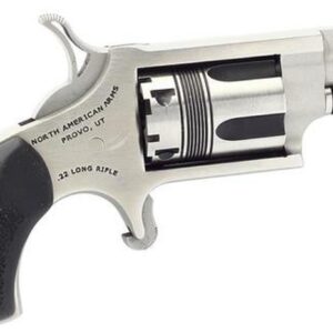 744253002663__74055.1575677448 North American Arms NAA Wasp, 22LR, 1.125", 5rd, Black Rubber Grip, SS