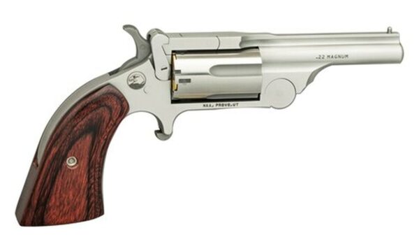 NAA Ranger II .22 WMR, 1.63" Barrel, Rosewood Bird's Head Grips, Chrome, 5rd