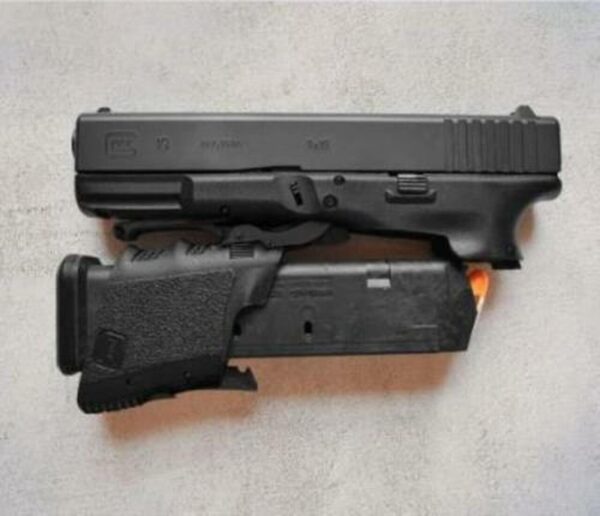 Full Conceal M3DF M3 Folding 9mm Double 4" Barrel Black Underfolding Polymer Grip Glock 19 Gen 3 Slide