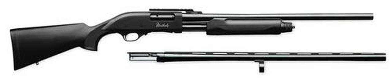 Weatherby PA-08 Synthetic Slug Gun Combo, 12 Ga, 24" Rifled Barrel, Scope Base, 28" Field Barrel