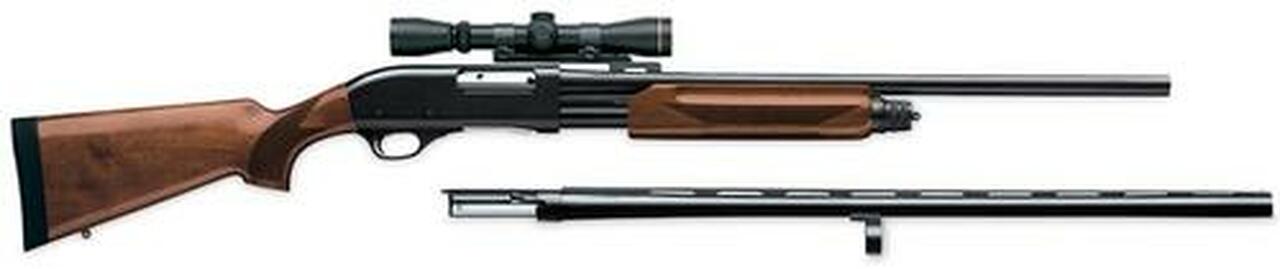 Weatherby PA-08 Upland Slug Gun Combo, 12 Ga, 24" Rifled Barrel, Scope Base, 28" Field Barrel, Walnut Stock