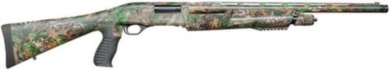 Weatherby PA-459 Turkey Xtra 12 Ga 3" Chamber 22" Barrel Full Coverage Realtree Xtra Green Camo, Pistol Grip Fiber Optic Front Sight 5rd