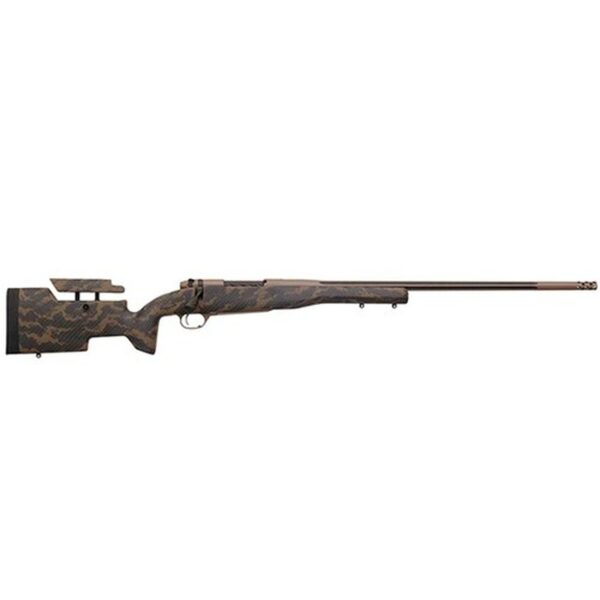 Weatherby Mark V Accumark Elite, Bolt Action, 300 Weatherby Magnum, 28" Barrel, Black With Brown Sponge Finish, Carbon Fiber Stock, 3Rd