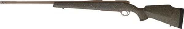 Weatherby Mark V Weathermark LT 257 Weatherby Mag, 26" Flat Dark Earth Cerakote Green, Flat Dark Earth Speckle Fixed Monte Carlo Stock, RH, 3rd