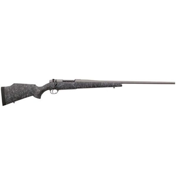 Weatherby Mark V Weathermark 6.5-300 Weatherby Mag, 26" Tac Gray Cerakote, Gray Webbing, Monte Carlo, RH, 3rd