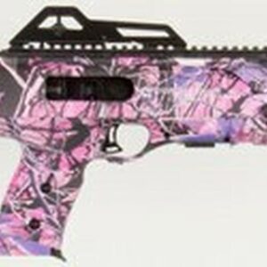 Hi-Point Model 3895 Carbine .380ACP 16.5" Barrel Pink Camo BlackPolymer Target Stock Adjustable Sights 10rd