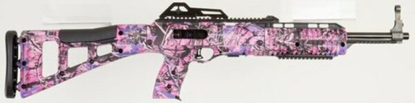 Hi-Point Model 3895 Carbine .380ACP 16.5" Barrel Pink Camo BlackPolymer Target Stock Adjustable Sights 10rd