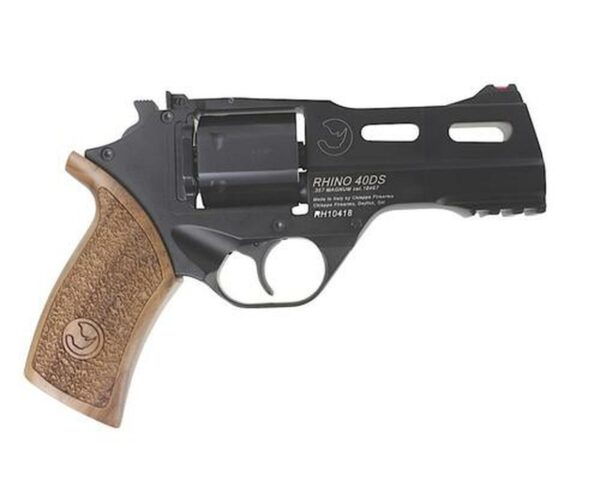 Chiappa Rhino 40DS 357 RemMag 4" 6rd Wood Grip Black