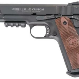 Chiappa 1911-22 Custom 22LR 5" Fixed Barrel Novak Style Rear Sight Fiber Optic Front Sight 10 Rd Mag