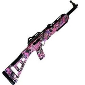 Hi-Point Model 4095TS .40 Smith & Wesson 17.5" Barrel Black Pink Polymer Skeletonized Target Stock Adjustable Sights 10rd