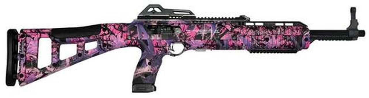 Hi-Point 45 ACP Carbine, 17.5", 9rd, Pink Camo Finish