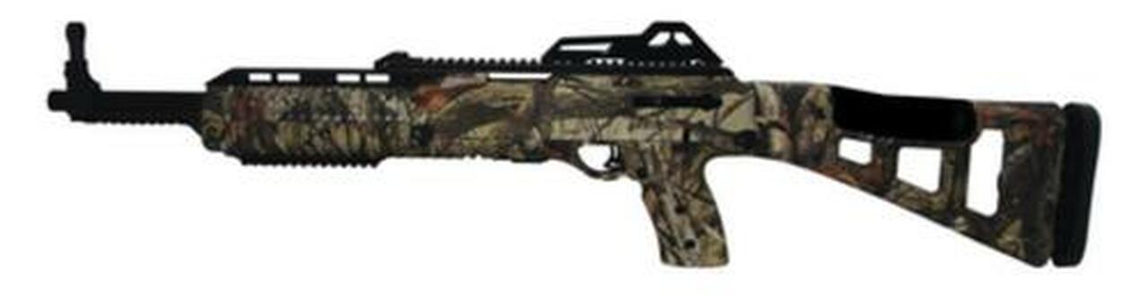 Hi-Point Model 4595TS Carbine 45 ACP 17.5" Barrel Black Woodland Camo Polymer Skeletonized Target Stock Adjustable Sights 9rd