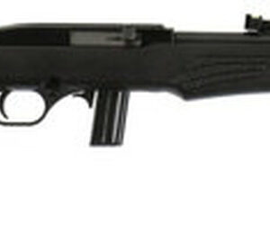 Rossi 22LR, 18" Barrel, Black, Synthetic Stock, 10Rd, Adjustable Fiber Optic Sights