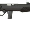 Rossi RB22 22LR, 18" Barrel, Black, Synthetic Stock, 10Rd, Adjustable Fiber Optic Sights
