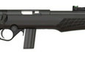Rossi RB22 22LR, 18" Barrel, Black, Synthetic Stock, 10Rd, Adjustable Fiber Optic Sights