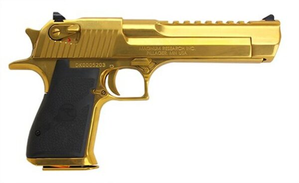 Magnum Research Desert Eagle Mark XIX 50AE 6" Barrel, Black Synthetic Titanium Gold, 7rd