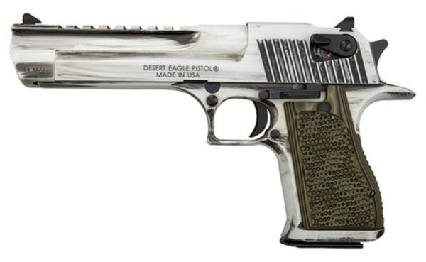 Desert Eagle Apocalyptic 44 Mag, 6" Barrel, White Matte Distressed Finish, 8rd Mag