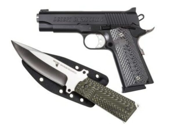 Desert Eagle 1911C Pistol/Knife Combo, 45 ACP, 4.3" Barrel, Knife & Sheath