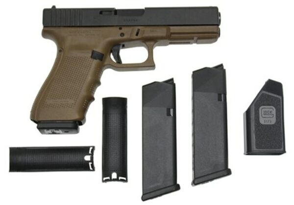 Glock 19, Gen4, 9mm, 15 Round Mags, FLAT DARK EARTH FRAME