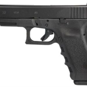 Glock, 22, Safe Action, 40S&W, 4.49" Barrel, Polymer Frame, Matte Finish, Fixed Sights, 15Rd, 2 Magazines, Glock OEM Rail, Right Hand