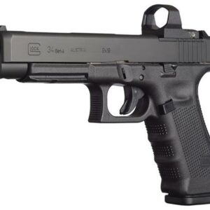 Glock G34 Gen4 MOS 9mm 5.3" Barrel, Adjustable Sights, 10 Rd Mag, Modular Optic System