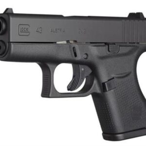 Glock G43 Gen4 9mm, 3.39", Glock Night Sights, 6rd