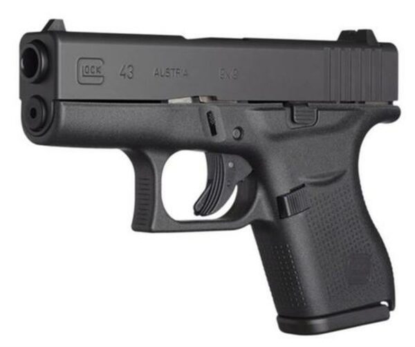 Glock G43 Gen4 9mm, 3.39", Glock Night Sights, 6rd