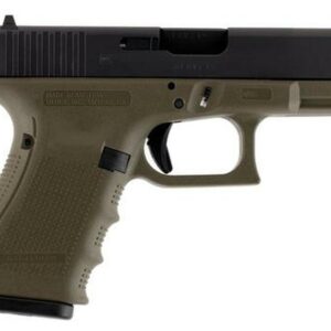 Glock G19 Gen4 9mm, 4.01", 10rd, OD Green Frame