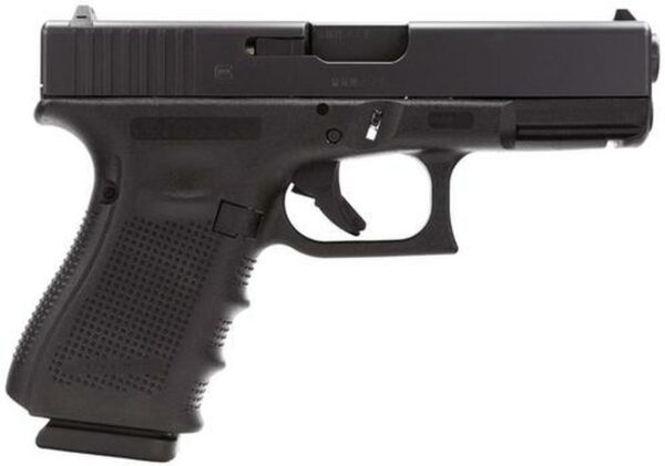 Glock G19C G4 9mm, 4.01", 10rd, Fixed Sights, Black