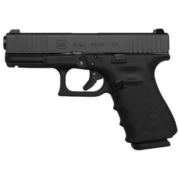 Glock G19 Gen4 9mm, 4" Barrel, Front Slide Serrations, 15rd Mag