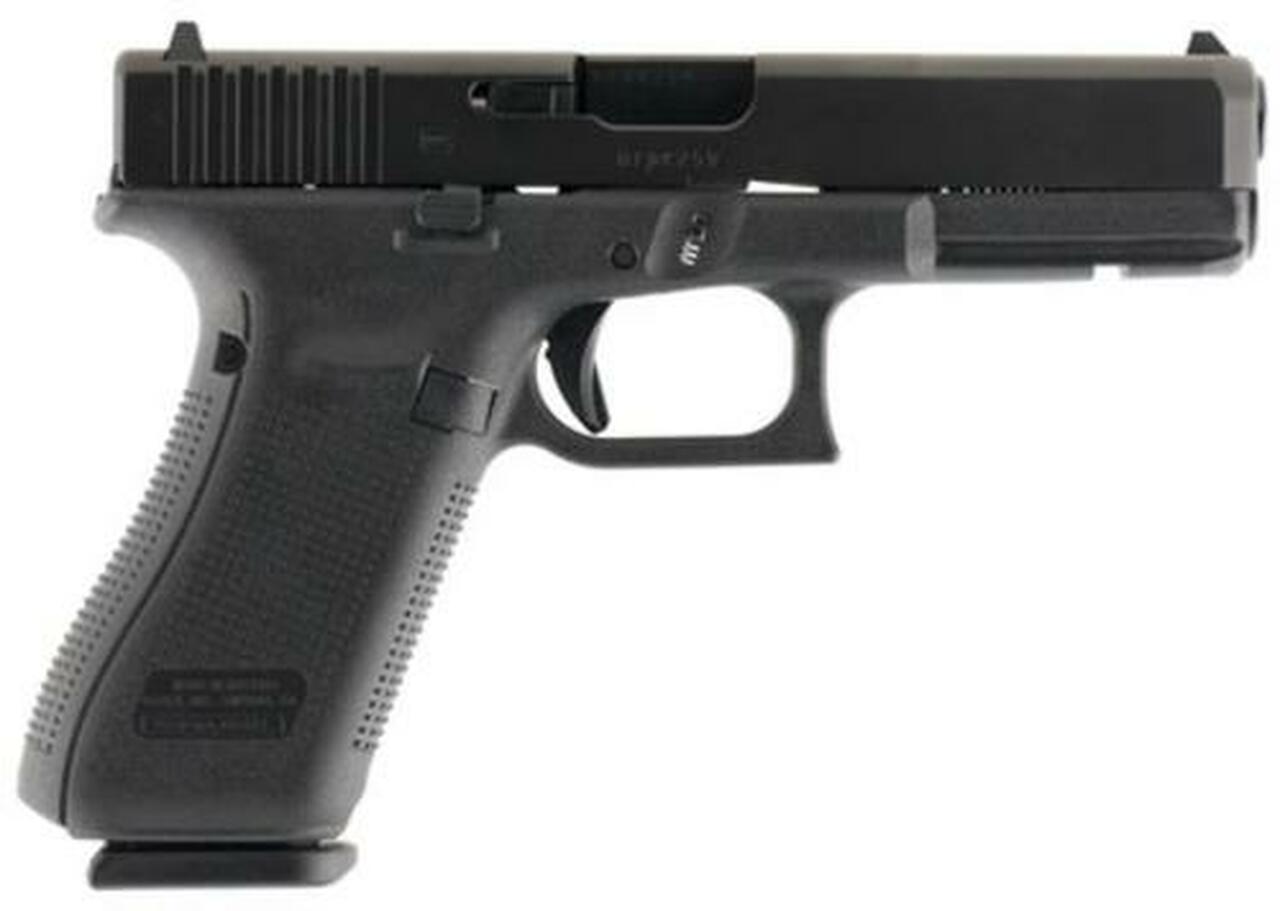 Glock G17 Gen5 9mm, 4.48" Barrel, Fixed Sights, Modular Backstrap, Black, 10rd