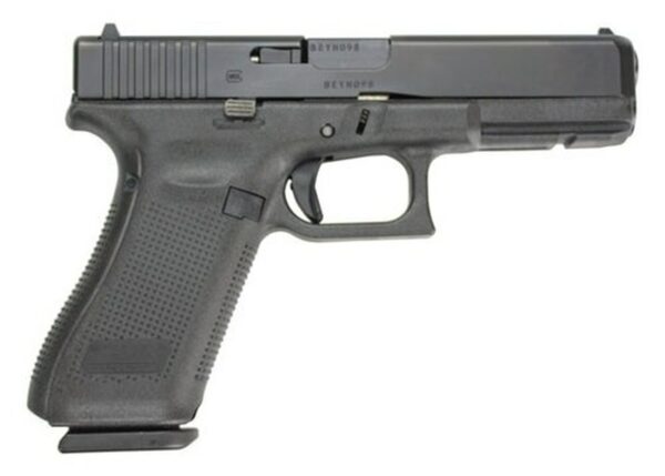 Glock G17 Gen5 9mm, 4.49" Barrel, Black, Modular Backstrap, 17rd Mag