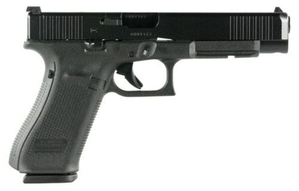 Glock G34 Gen 5 MOS, 9mm, 5.31" Barrel, 10rd, Black nDLC Slide, Black Frame