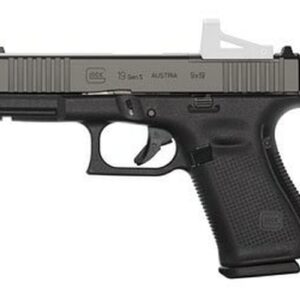 Glock G19 Gen5 M.O.S. 9MM, 4" Marksman Barrel, Fixed Sights, Ambi Slide Stop, Flared Mag Well, 10rd Mag
