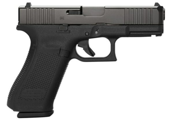 Glock G45 Compact 9mm, 4" Barrel, Fixed Sights, Ambi Slide Stop Lever, Flared Mag Well, 3x17rd Mags