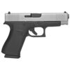 Glock 48 Silver Compact 9mm, 4.17" Barrel, Polymer Frame, Glock Night Sights, 2x10rd Mags