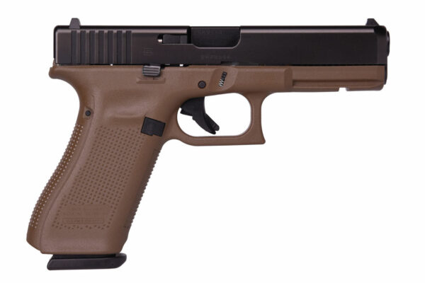Glock 17 Gen 5 9mm Flat Dark Earth Frame Fixed Sights 17rd Mag