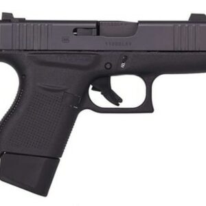 Glock G43 Vickers 9mm, 3.39" Barrel, Ameriglo Pro-Dot FS/BLK Rear, Black, 6rd