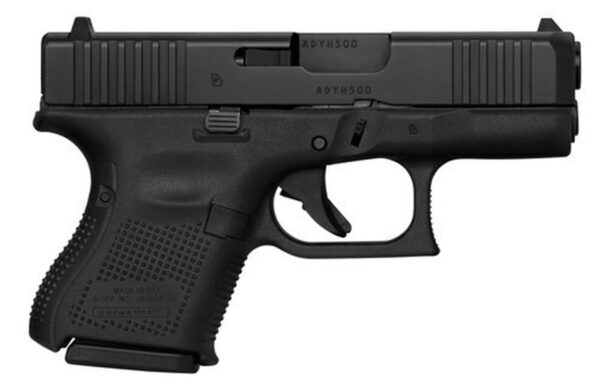 Glock G26 Gen5 9mm, 3.43" Barrel, Fixed Sights, 10rd