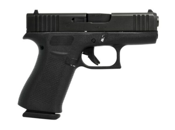 Glock G43X 9mm, 3.41", Black, 10rd, Fixed Sights