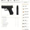 Glock 43X 9mm, 3.41" Barrel, AmeriGlo Night Sights, 2x10rd Mags
